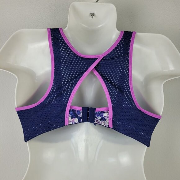 Maidenform Blue Purple Padded sports bra size 34C - Picture 3 of 7
